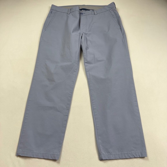 Vineyard Vines Other - Vineyard Vines On-The-Go Pant Mens *34x30* Gray Blue Performance Chino FLAW